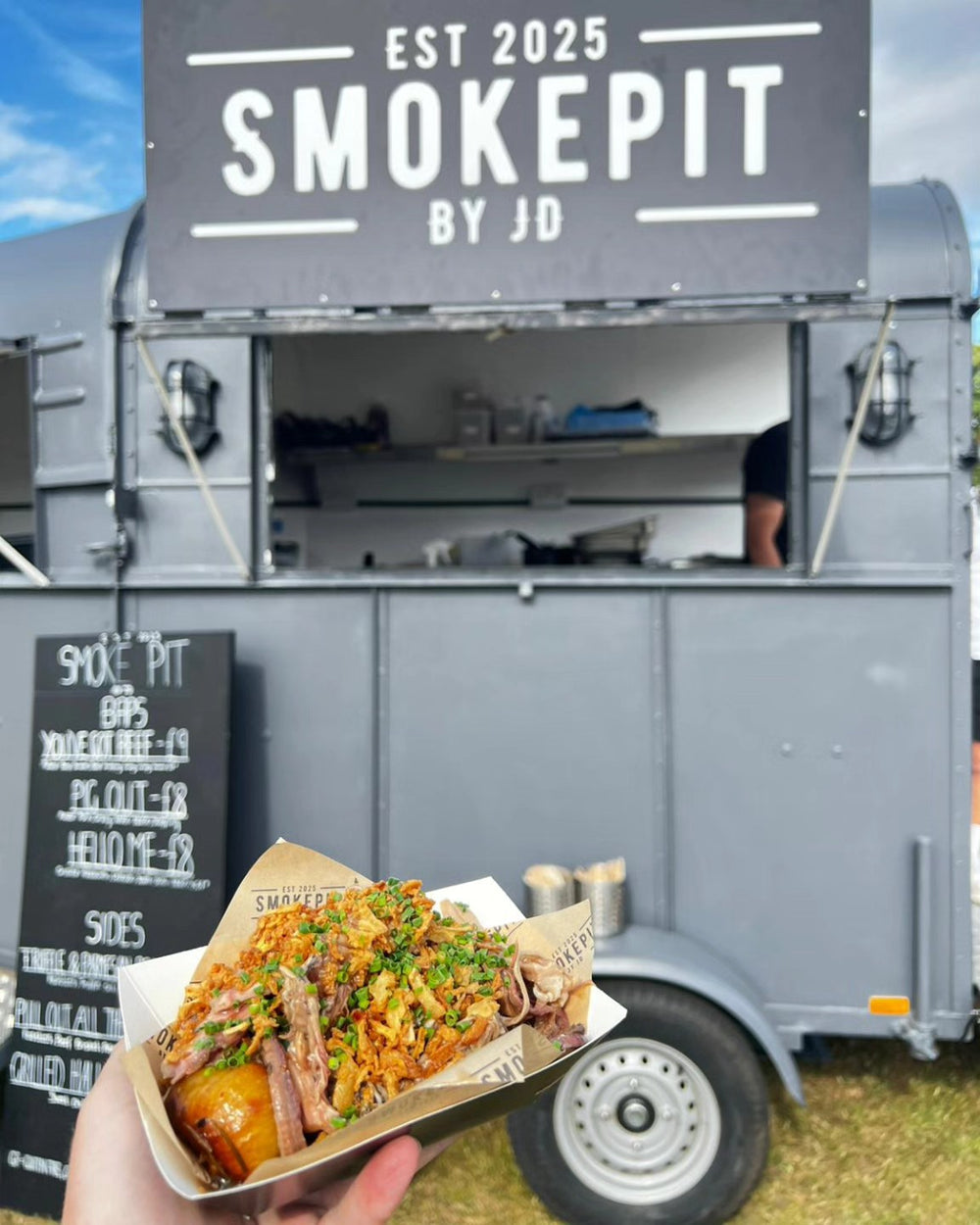 Smokepit By JD food and street food van at The Hart for Street Food Sundays
