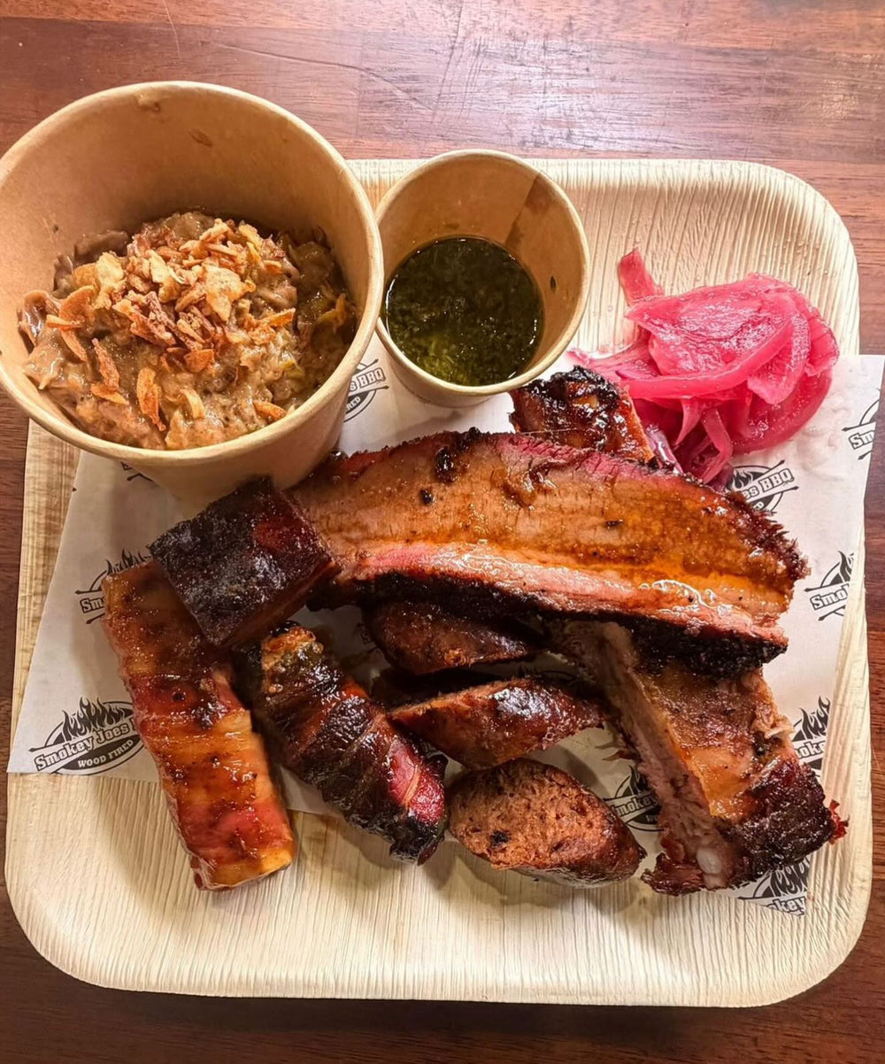 Smokey Joes BBQ platter street food at The Hart