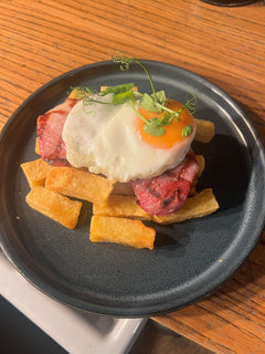 The Hart mini gammon steak with fried egg and chips at the pub in Redditch